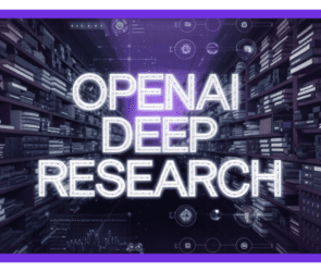 An infographics designed with the words "OpenAI Deep Research"