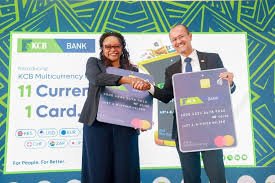 Representatives of KCB Bank and MasterCard sealing the deal