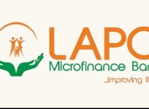 A logo of LAPO Microfinance Bank