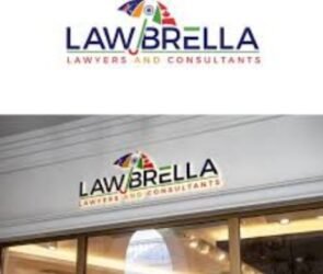 A logo.of Lawbrella, a tech-driven legal advocacy platform.