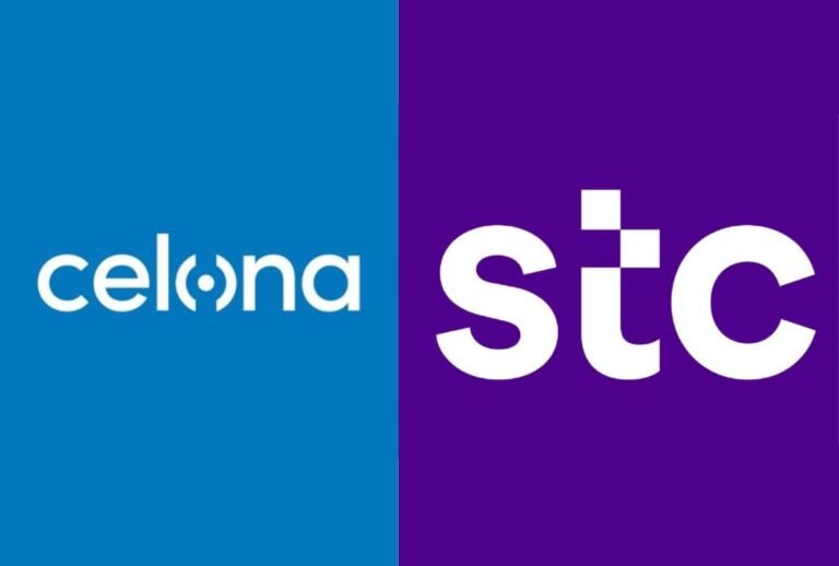 Brand logos of Celona and stc Group