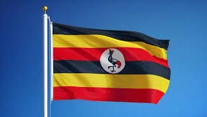 An Ugandan flag
