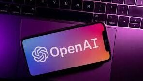 A logo of OpenAI displayed on the screen of a smart phone.