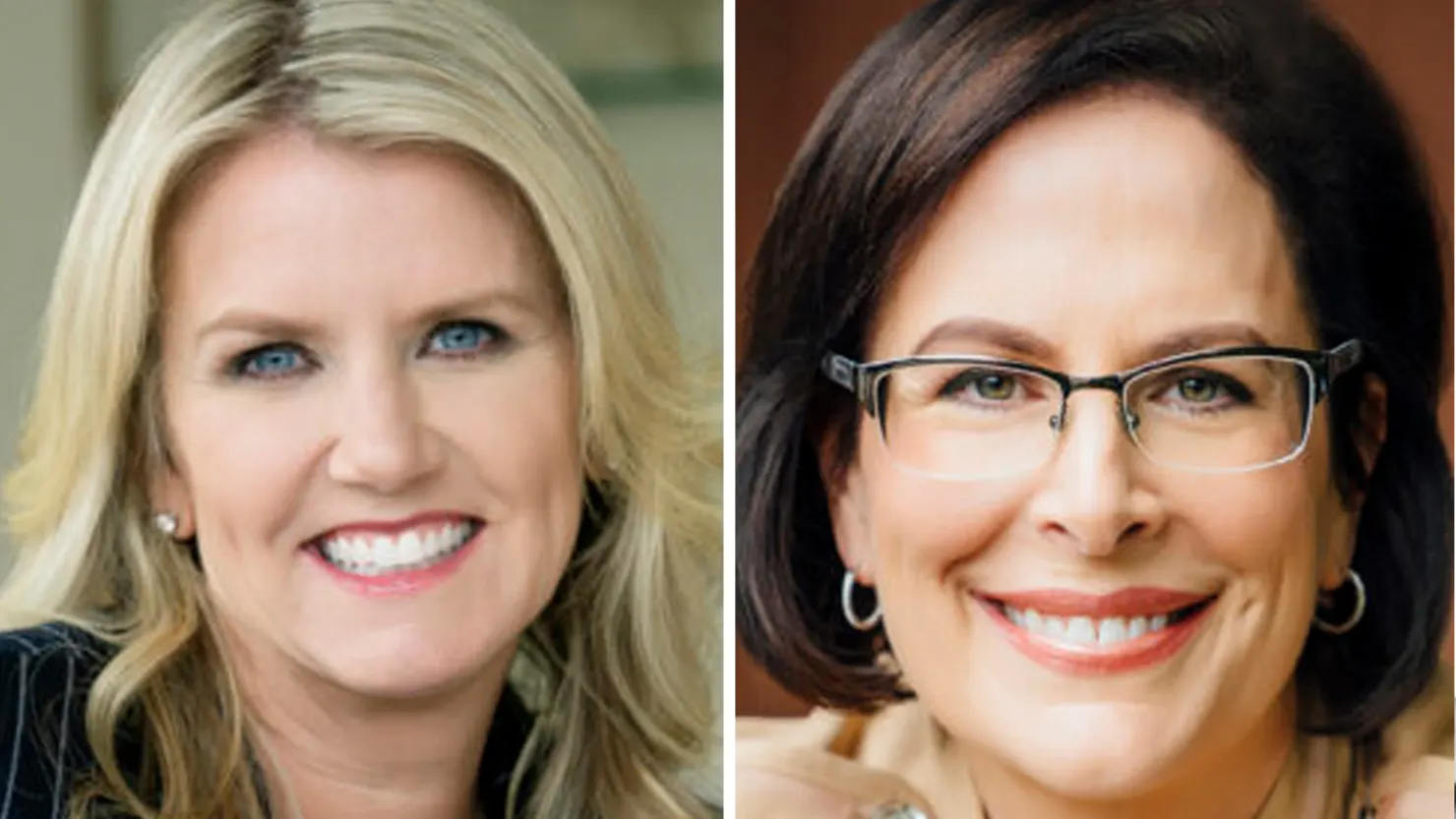 From left to right; Amy Coleman and Kathleen Hogan of Microsoft