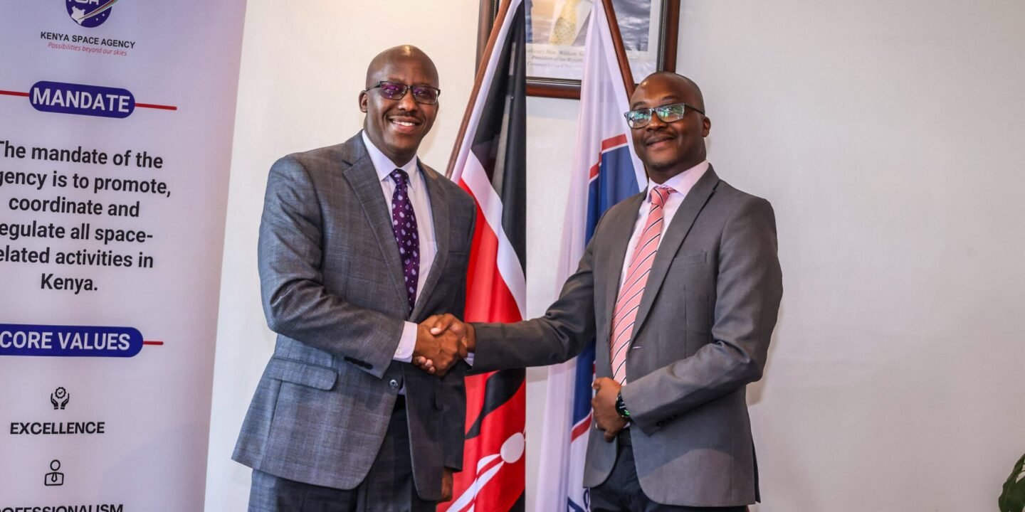 Two men having a handshake