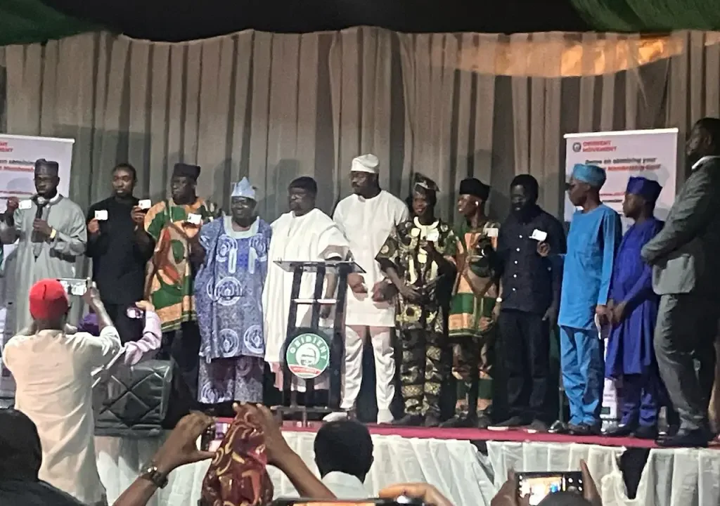 An image of obidient members during the launch of the digital membership card
