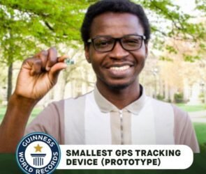 Oyinlola Breaks Guinness World Record with Smallest GPS Tracker