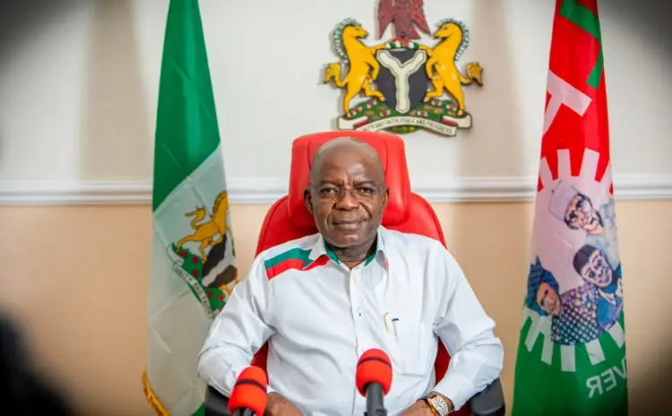 Governor of Abia State, Aex Otti sign MoU with MTN to deliver 100% broadband coverage, digital devices for workers, and tech support for small businesses.