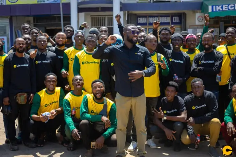An image of Chowdeck staffs and trainees