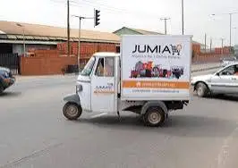 An image of Jumia delivery vehicle
