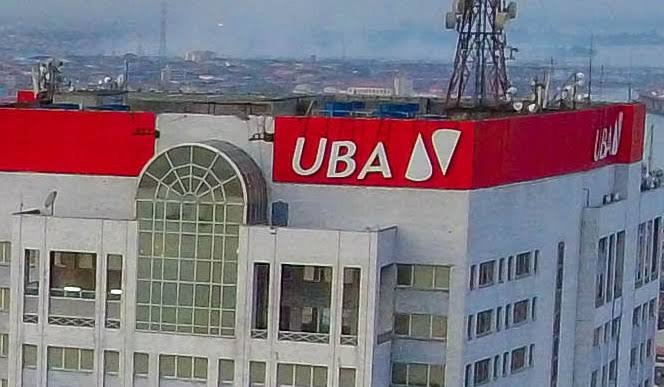 An image of UBA office building