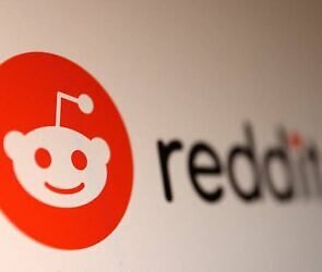 A logo of Reddit