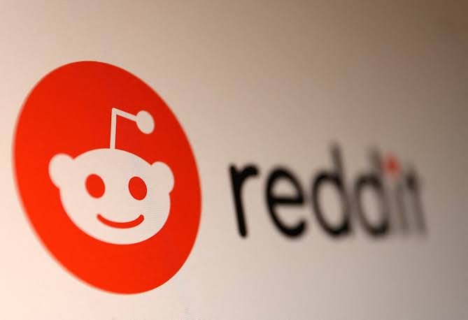 A logo of Reddit