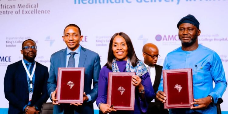 An image of the African Medical Centre of Excellence (AMCE with the Afreximbank