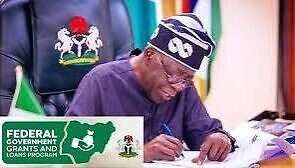 An image of the president of Nigeria and the renewed hope agenda