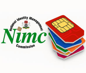 An image of NIMC and dim cards.