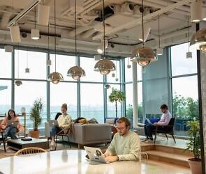 An image of a co-working space