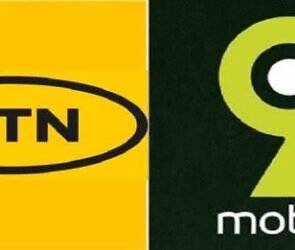 A logo icon of MTN and 9Mobile