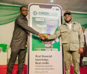 An image of representative of YouthCred and NYSC corp member during the launch of CREDICORP