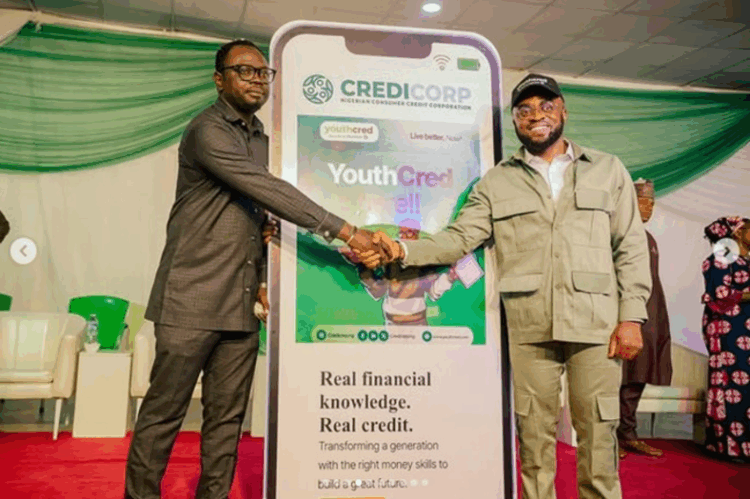 An image of representative of YouthCred and NYSC corp member during the launch of CREDICORP