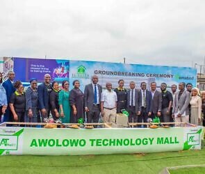 An image of Engineers at Awolowo Tech Mall, Ikeja Lagos.