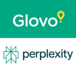 An image of Glovo and Perplexity AI logo