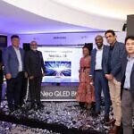Am image of Representative present at the Samsung Smart AI TV
