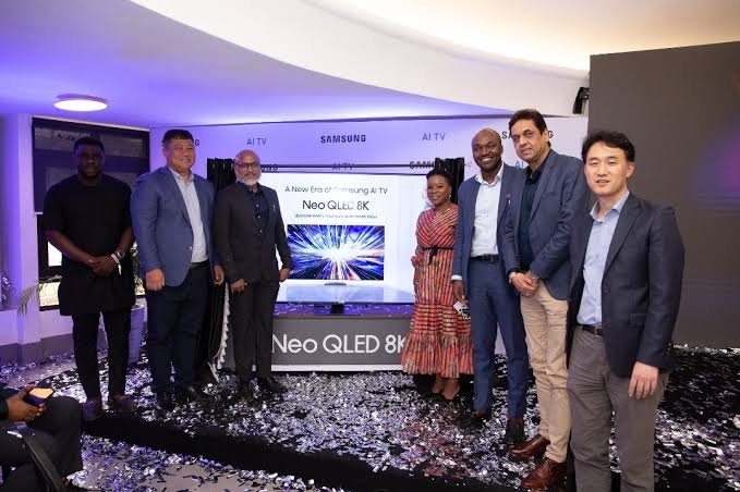 Am image of Representative present at the Samsung Smart AI TV