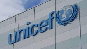 A logo of UNICEF