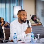 Bosun Tijani at the Tomato meeting