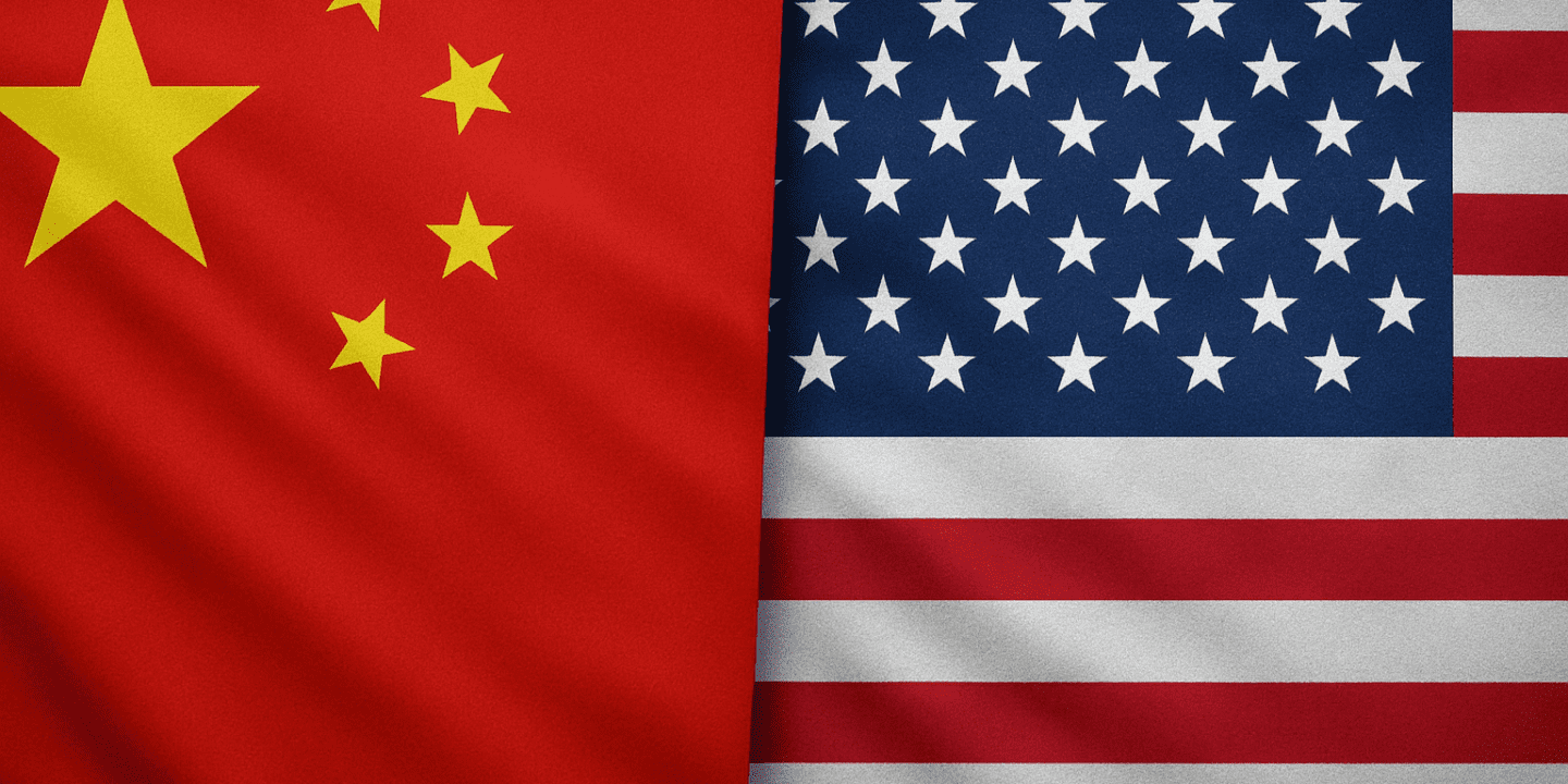 China and USA flags amid China's K Visa