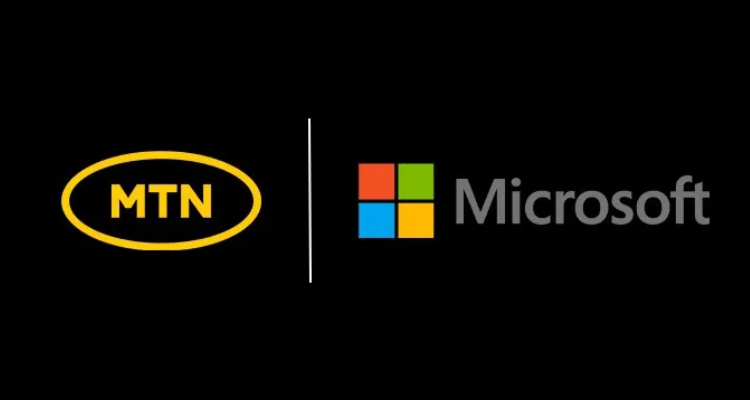 An image logo of MTN Group and Microsoft